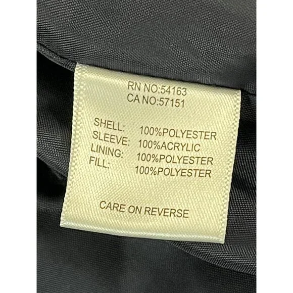 G.H. Bass & Co. Women’s Quilted Jacket Size L Brown Ribbed Sleeves Zip Up - Picture 16 of 16